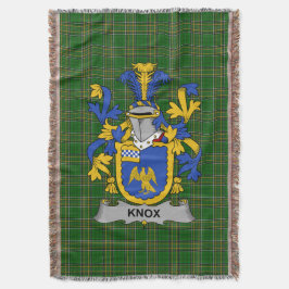 Irish Knox Coat of Arms Family Crest Ireland Deken