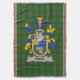 Irish Knox Coat of Arms Family Crest Ireland Deken