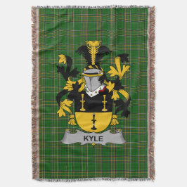 Irish Kyle Coat of Arms Family Crest Ireland Deken