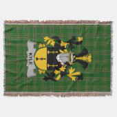 Irish Kyle Coat of Arms Family Crest Ireland Deken (Voorkant)