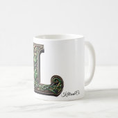 Irish L Monogram Coffee Mug Koffiemok (Voorkant rechts)