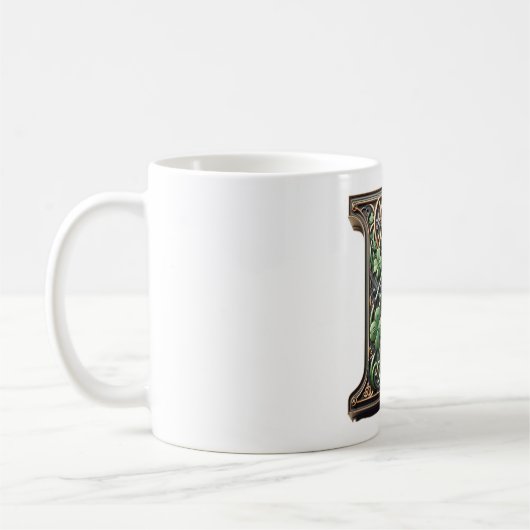 Irish L Monogram Coffee Mug Koffiemok (Links)