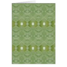 Irish Lace - Asparagus Green wenskaart