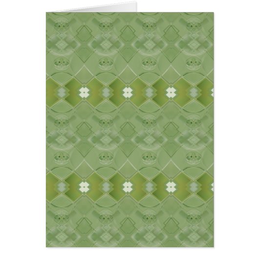 Irish Lace - Asparagus Green wenskaart (Voorkant)