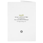 Irish Lace - London Hue in Twilight wenskaart (Achterkant)