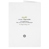 Irish Lace - Wedgewood Blue wenskaart (Achterkant)