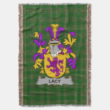 Irish Lacy of De Lacy Coat of Arms Family Crest I
