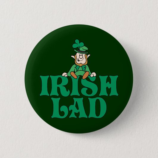 Irish Lad Ronde Button 5,7 Cm (Voorkant)