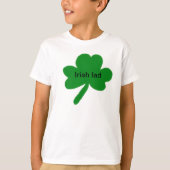 Irish Lad Shamrock Kinder T-Shirt (Voorkant)