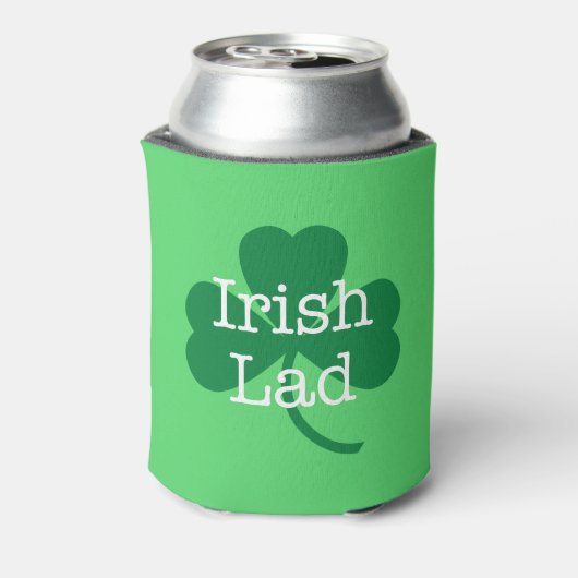 Irish Lad St. Paddy's Day Shamrock Koelbox Blikjeskoeler (Blikje Achterkant)