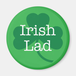 Irish Lad, St. Patrick's Day Shamrock Magneet