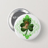 Irish Lady Ronde Button 5,7 Cm (Voorkant /achterkant)