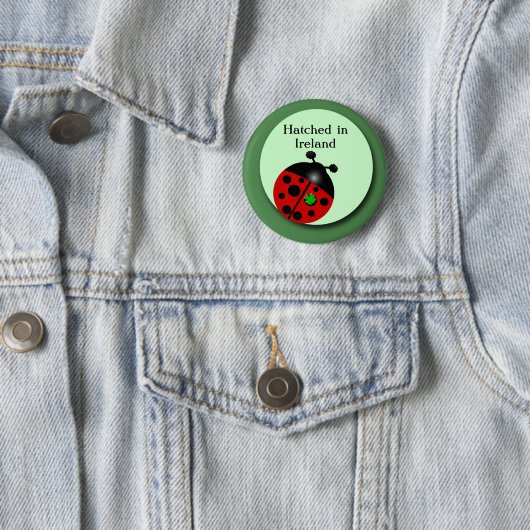 Irish Ladybug Ronde Button 5,7 Cm (In situ)