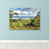 Irish Lake onder Irish Sky Canvas Afdruk (Insitu (Houten vloer))
