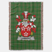 Irish Lambert wapenschild Family Crest Ireland Deken (Voorkant Verticaal)
