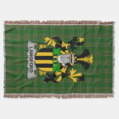Irish Langford Coat of Arms Family Crest Ireland Deken (Voorkant)
