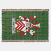 Irish Langton Coat of Arms Family Crest Ireland Deken (Voorkant)