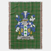 Irish Lanigan of O_Lenigan familiewapen Deken (Voorkant Verticaal)