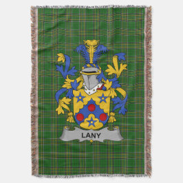Irish Lany of Laney wapenschild Familie Crest Ire Deken