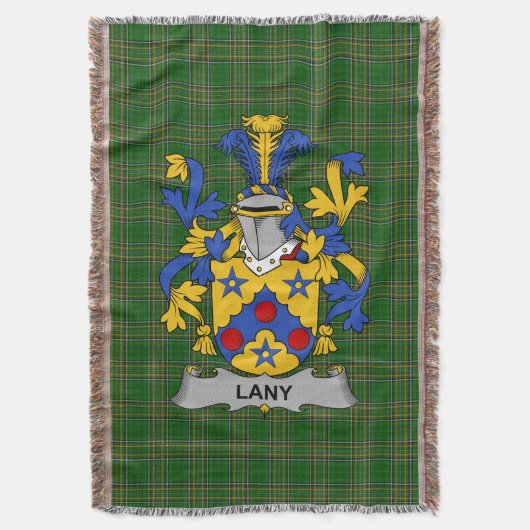 Irish Lany of Laney wapenschild Familie Crest Ire Deken (Voorkant Verticaal)