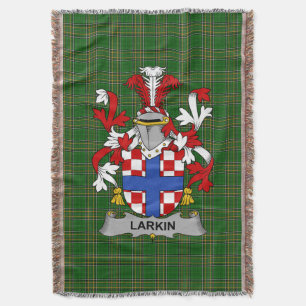 Irish Larkin of O_Larkin Wapen van de familie Cres Deken