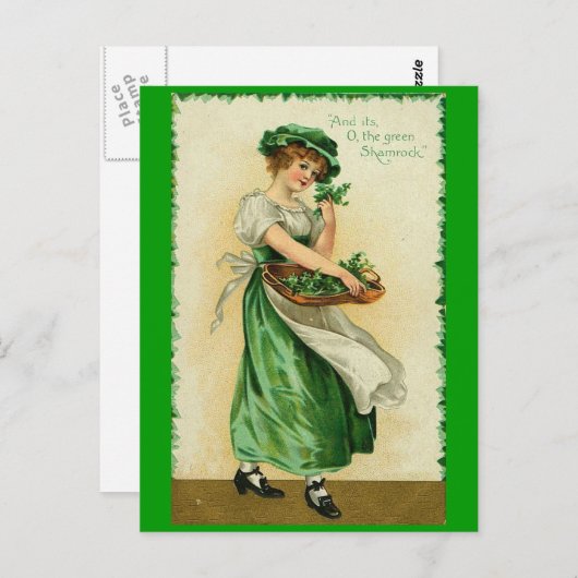 Irish Lass Briefkaart (Voorkant / Achterkant)