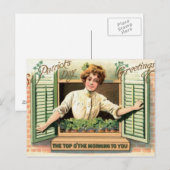 Irish Lass Briefkaart (Voorkant / Achterkant)