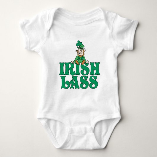 Irish Lass Little Leprechaun Romper (Voorkant)