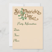 Irish Lass Party uitnodiging (Achterkant)