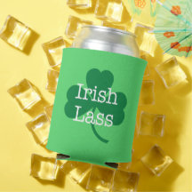 Irish Lass St. Paddy's Day Shamrock Koelbox