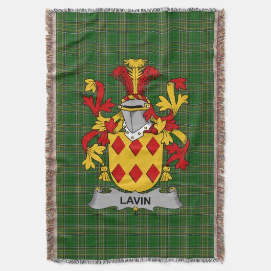 Irish Lavin of O_Lavin wapenschild van de familie  Deken (Voorkant Verticaal)