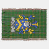 Irish Lecky of Lackey Coat of Arms Family Crest I Deken (Voorkant)