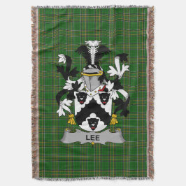 Irish Lee of O_Lee wapenschild Familie Crest Ierla Deken