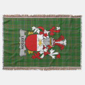 Irish Leeson Coat of Arms Family Crest Ireland Deken (Voorkant)