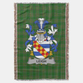 Irish Leigh of McLaeghis familiewapen Deken (Voorkant Verticaal)