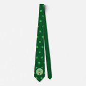 Irish Leprechaun & 4 Leaf Clover St Patrick's Day Stropdas (Voorkant)