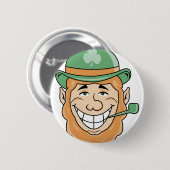 Irish Leprechaun Button (Voorkant /achterkant)