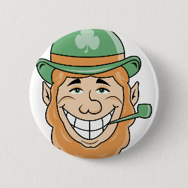Irish Leprechaun Button