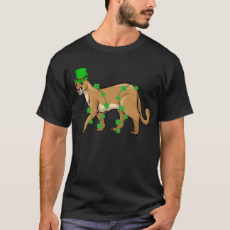 Irish Leprechaun Cougar St. Patrick's Day T-shirt