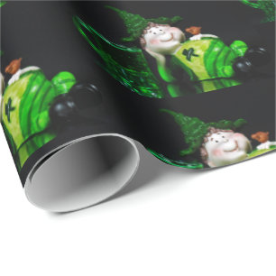 Irish Leprechaun en Green Beer Cadeaupapier
