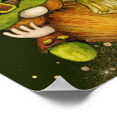 Irish Leprechaun Gnomes and Clovers Happy Birthday Poster (Hoek)