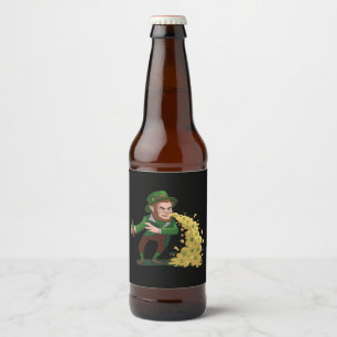 Irish Leprechaun Gooien Lucky Cookies Grappig Bier Etiket