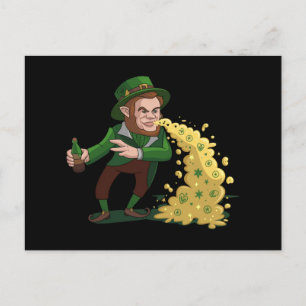 Irish Leprechaun Gooien Lucky Cookies Grappig Briefkaart