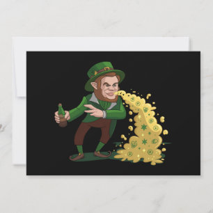 Irish Leprechaun Gooien Lucky Cookies Grappig Kaart