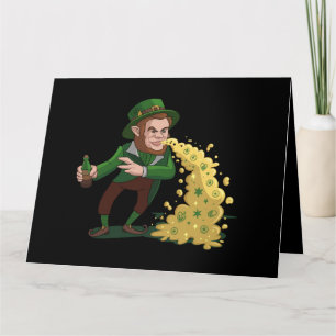 Irish Leprechaun Gooien Lucky Cookies Grappig Kaart
