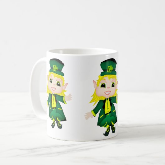 Irish Leprechaun Koffiemok (Voorkant links)