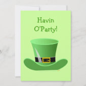 Irish Leprechaun Pet Funny St. Patrick's Day Party Kaart (Voorkant)