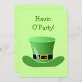 Irish Leprechaun Pet Funny St. Patrick's Day Party Kaart (Voorkant / Achterkant)