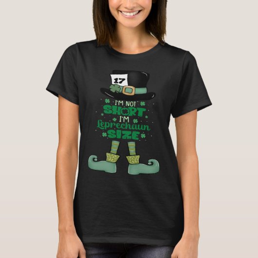 Irish Leprechaun Size Leopard Women  St Patricks D T-shirt (Voorkant)
