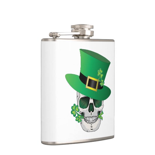 Irish Leprechaun Skull Heupfles (Rechts)